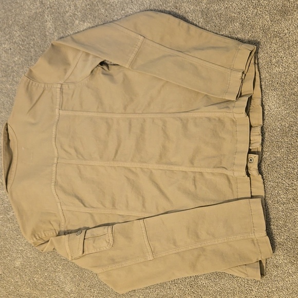 Kensie Light Tan Military Field Jacket with Stand-Up Collar Womens Size Medium - Picture 7 of 7